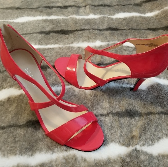 Nine West Shoes - Nine West Red Strappy Heels
